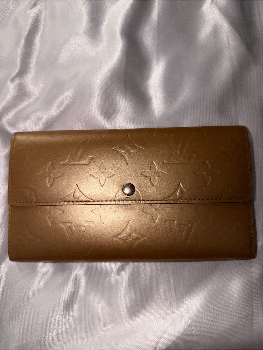Louis Vuitton Metallic Brown Monogram Continental Wallet